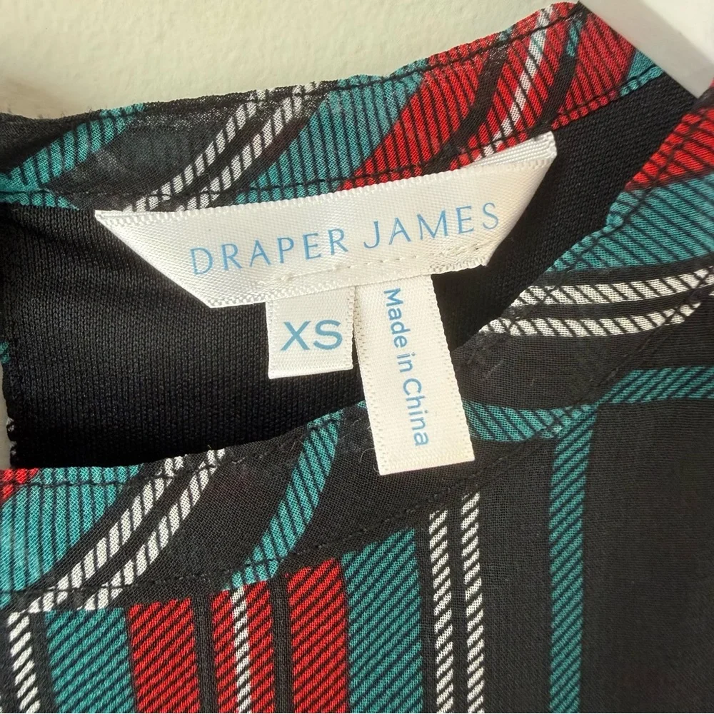 Draper James | Girl's Holiday Plaid Ruffle Dress Size XS - Picture 4 of 5